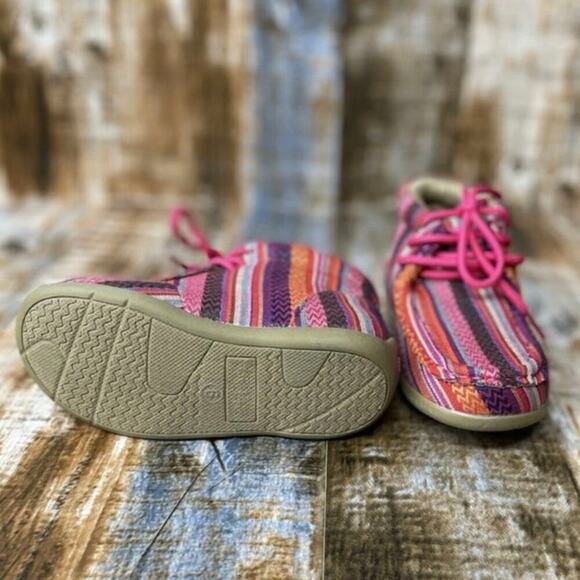 Blazin Roxx Kids/Girls Riley Raspberry Serape Stripe Shoe/Boots/Bootie - Picture 5 of 7